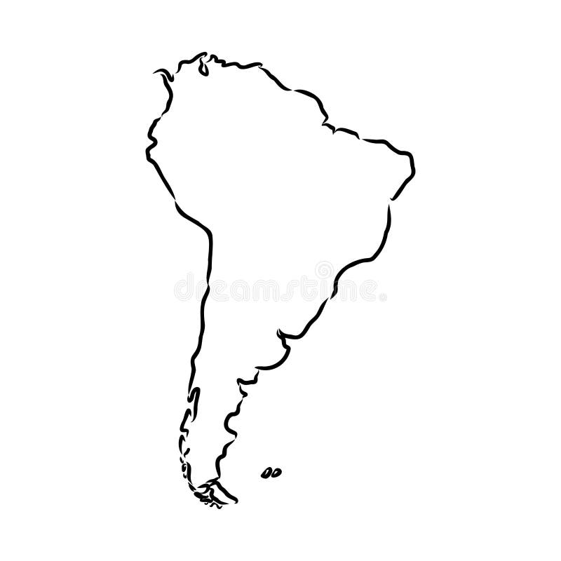 Map Of South America Map Concept South America Vector Stock Vector