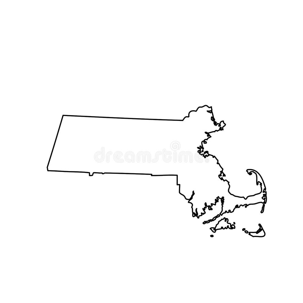 Massachusetts State Outline Stock Illustrations – 1,234 Massachusetts