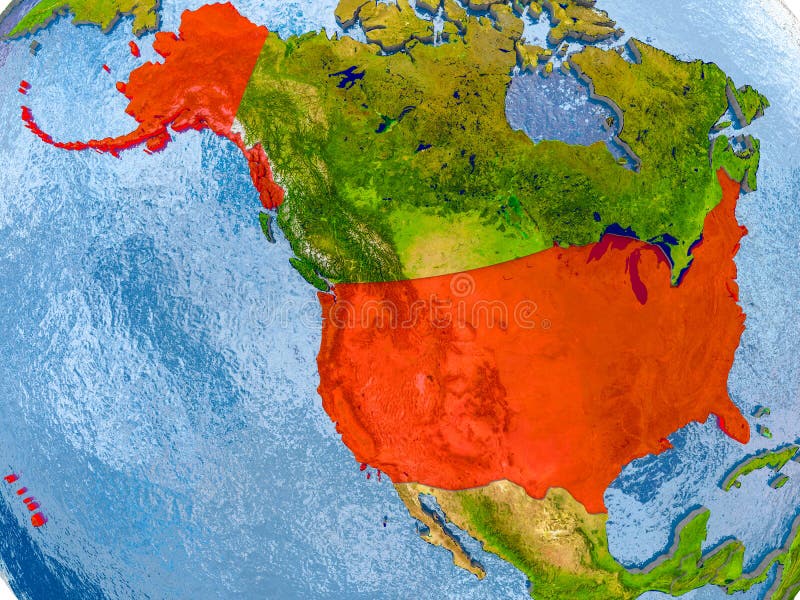 Realistic USA Map