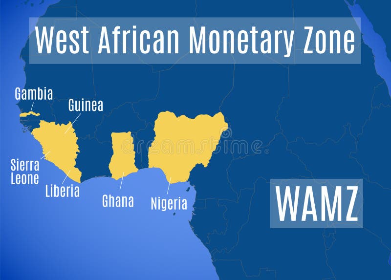 Map of the Economic Community of the Great Lakes Countries ECGLC Stock
