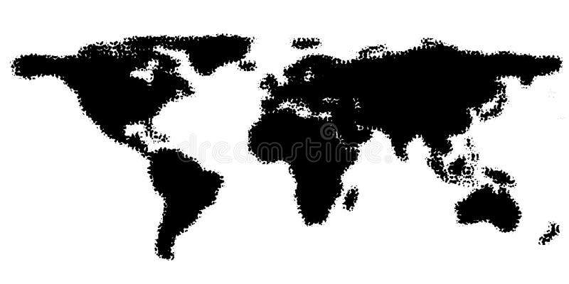 Map of the world stock illustration