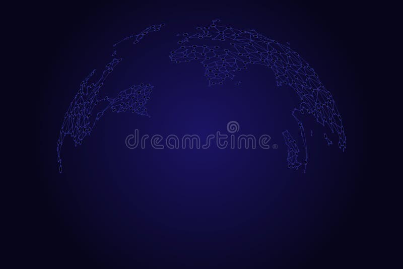 Map Of The World As A Globe In Points And Lines Global Network Connection International Meaning Stock Vector Illustration Of Geography Background Map Of The World As A Globe In Points And Lines Global Network Connection International Meaning Stock Vector Illustration Of Geography Background