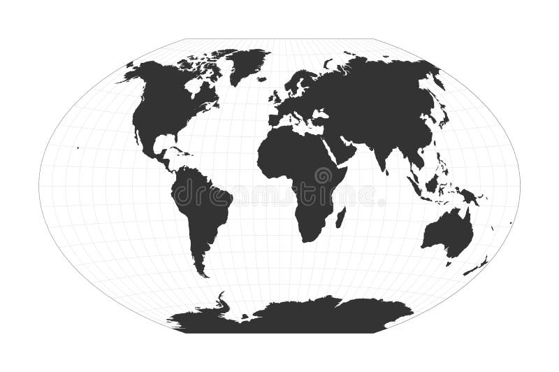 Carte du Monde Projection Winkel-Tripel
