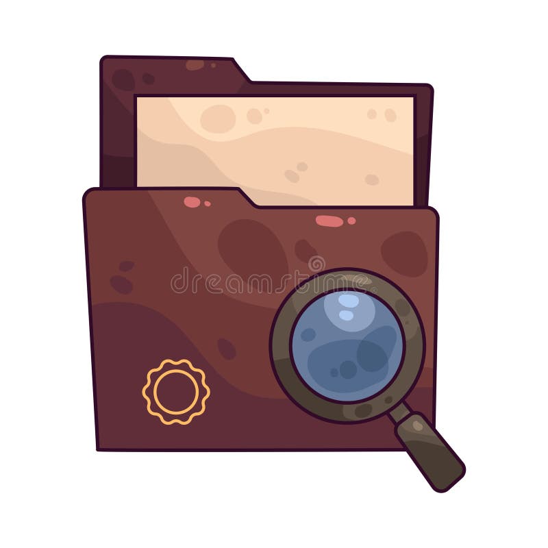 Map Zoeken stock illustratie