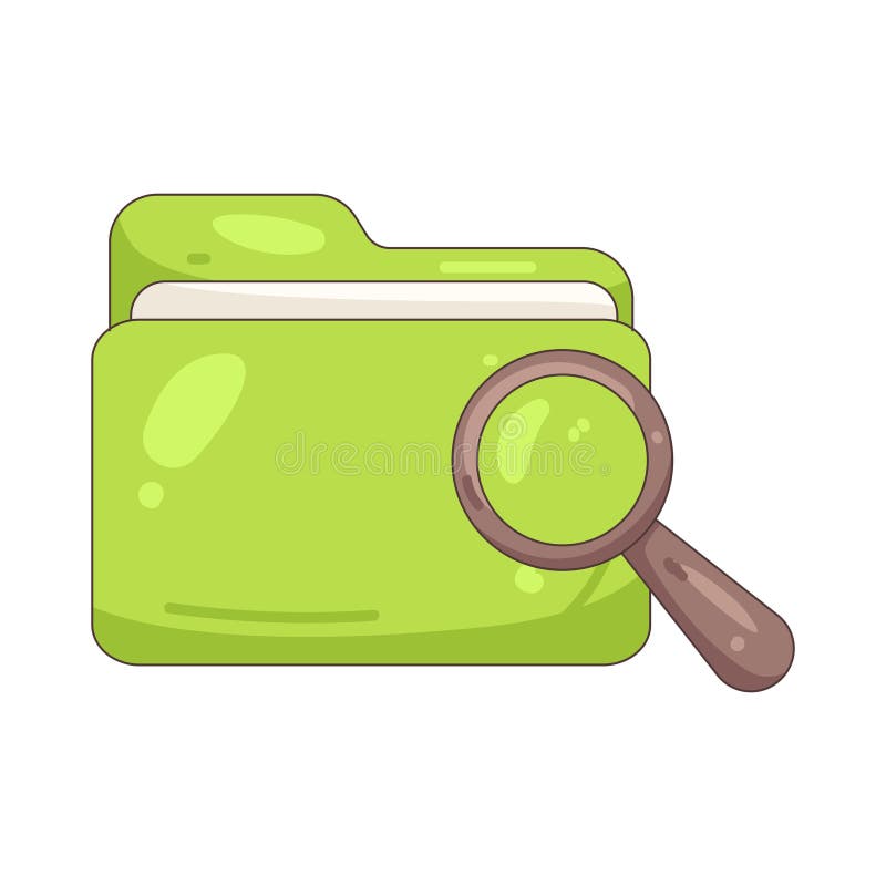 Map Zoeken royalty-vrije illustratie