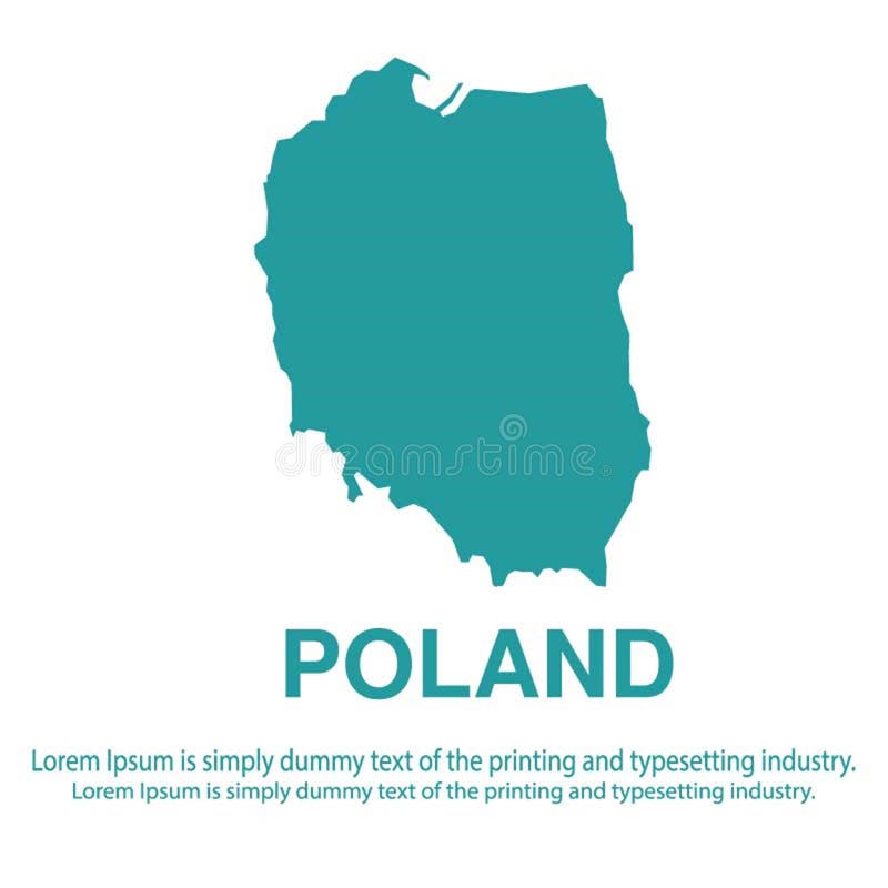 Mapa azul abstracto de Polonia con estilo plano del fondo blanco concepto global del tono medio del mapa del mundo ilustración del vector Mapa azul abstracto de Polonia con estilo plano del fondo blanco concepto global del tono medio del mapa del mundo ilustración del vector