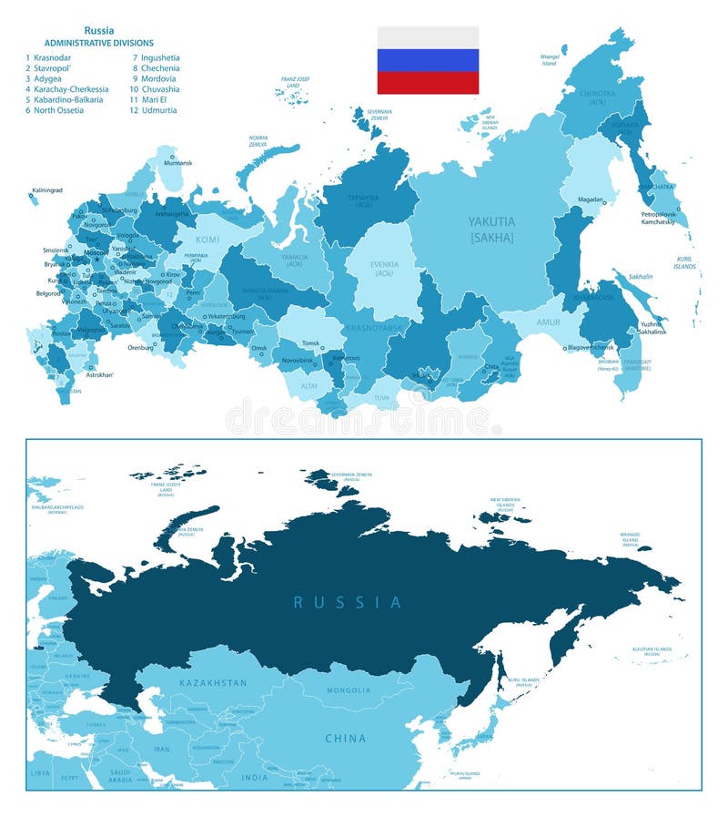 Mapa De Alta Resolução Da Federação Russa Com Bandeira Nacional. Bandeira  Do País Sobreposta No Mapa Detalhado Do Esboço Isolado No Fundo Branco.  Royalty Free SVG, Cliparts, Vetores, e Ilustrações Stock. Image