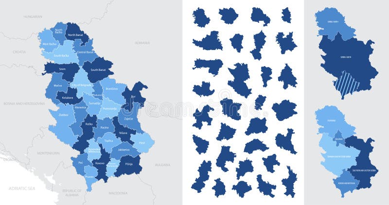 Divis?es Administrativas Do Mapa De Portugal Ilustração do Vetor -  Ilustração de cartografia, naturalizado: 145582107