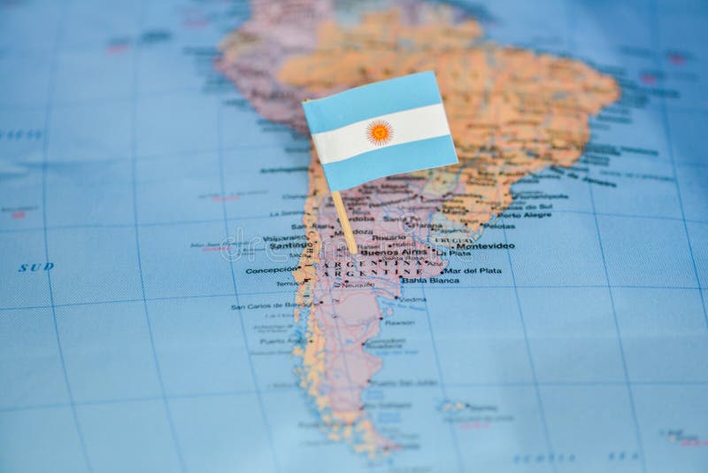 Fondo Con La Bandera De La Argentina Fotos De Stock ...