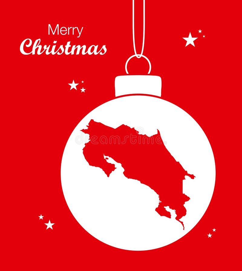 Mapa Costa Rica do Feliz Natal