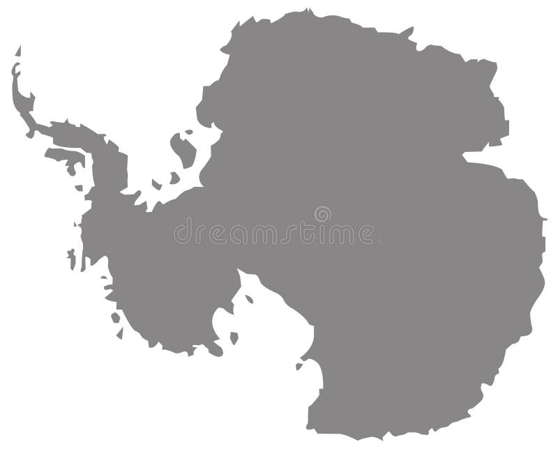 Mapa da Antártica - o continente do extremo sul da terra ilustração royalty free Mapa da Antártica - o continente do extremo sul da terra ilustração royalty free