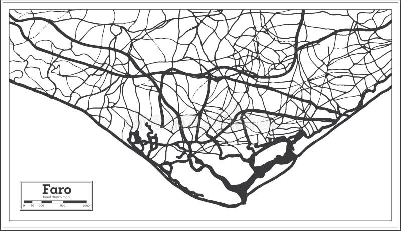 vetor da cidade do mapa de portugal dividido pelo estilo de