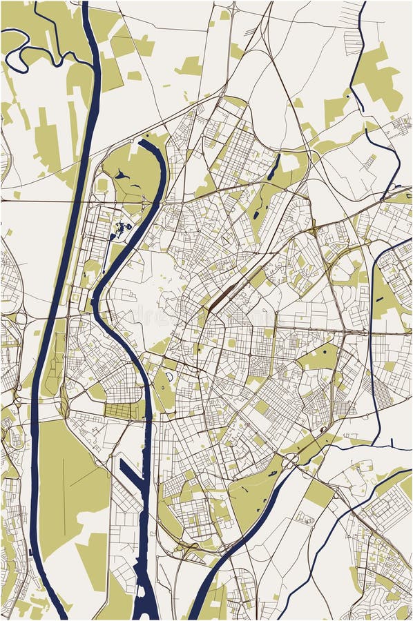 Localização Mapa Sevilha Encontrar Cidade Mapa Espanha Ilustração