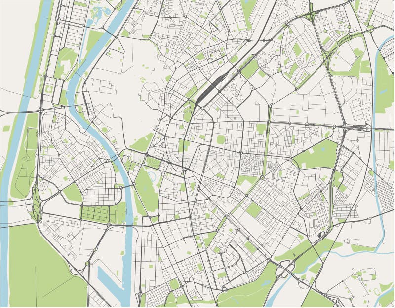 Localização Mapa Sevilha Encontrar Cidade Mapa Espanha Ilustração