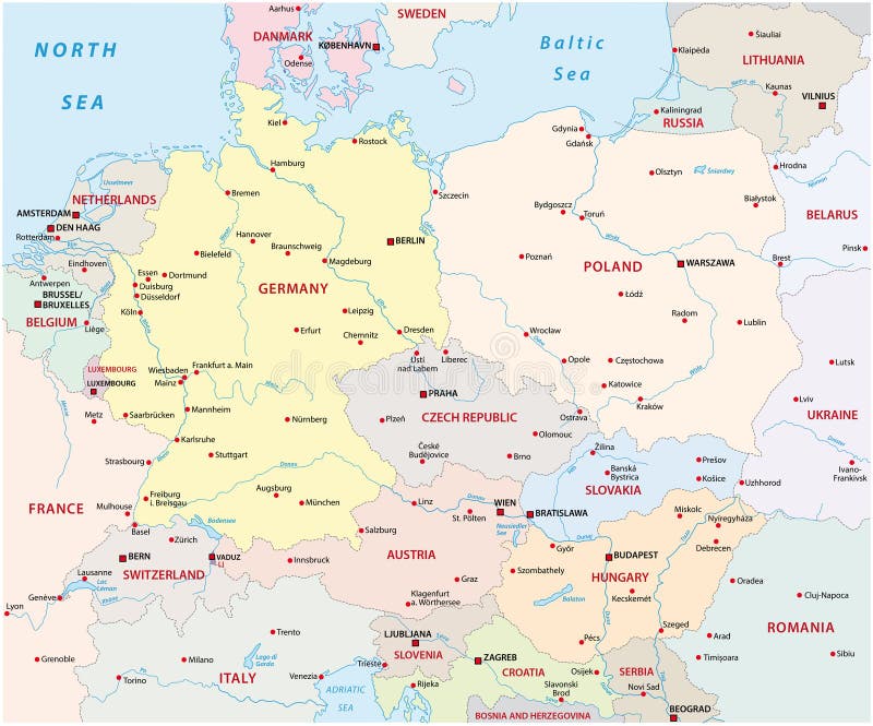 25 Inspirador Mapa De Europa Central