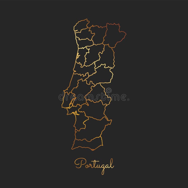 mapa de portugal como um mapa geral no azul - Fotos de arquivo #10635205