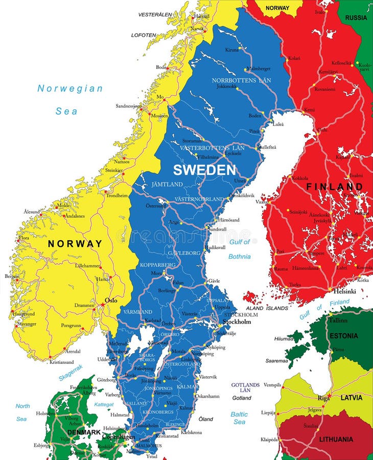 Vetores de Escandinávia Báltico Mapa Países Nórdicos Dinamarca Noruega  Finlândia Suécia Mapa Vetorial e mais imagens de Cultura escandinava -  iStock