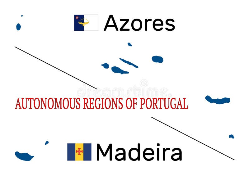 Vetores de Mapa De Portugal Contorno Azul Detalhado E Silhueta