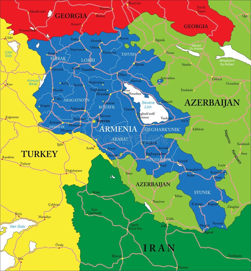 Cartografia Armenia Elementos Infográficos Separados Por Rubrica é O