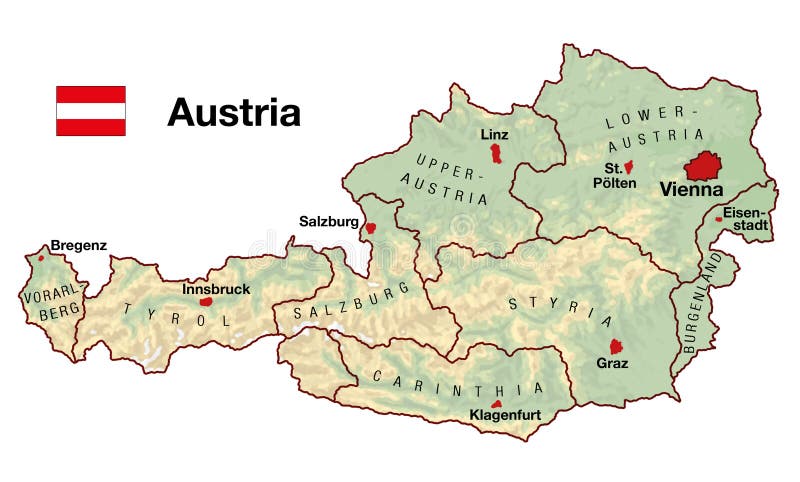 Resultat d'imatges de mapa austria