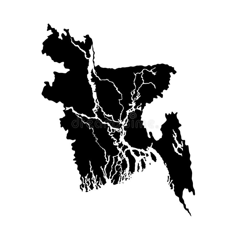 Mapa de Bangladesh libre illustration Mapa de Bangladesh libre illustration