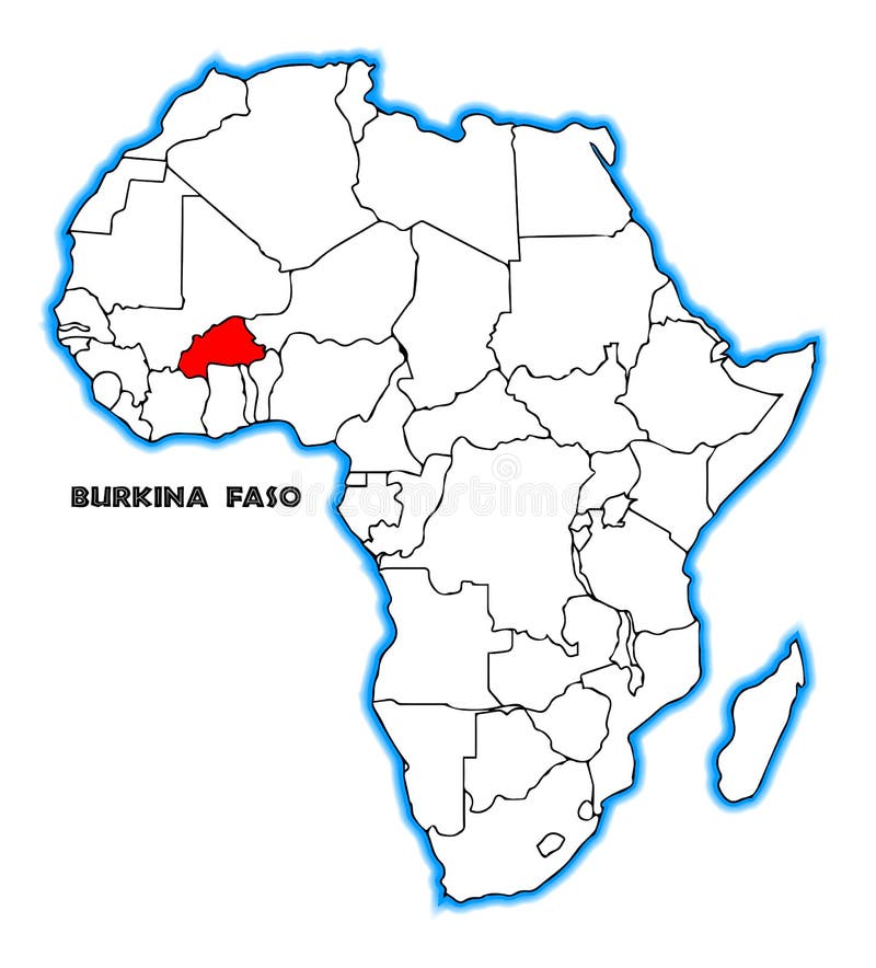 Mapa De Burkina Faso Africa Ilustracao Do Vetor Ilustracao De Mapa Isolado 112725527