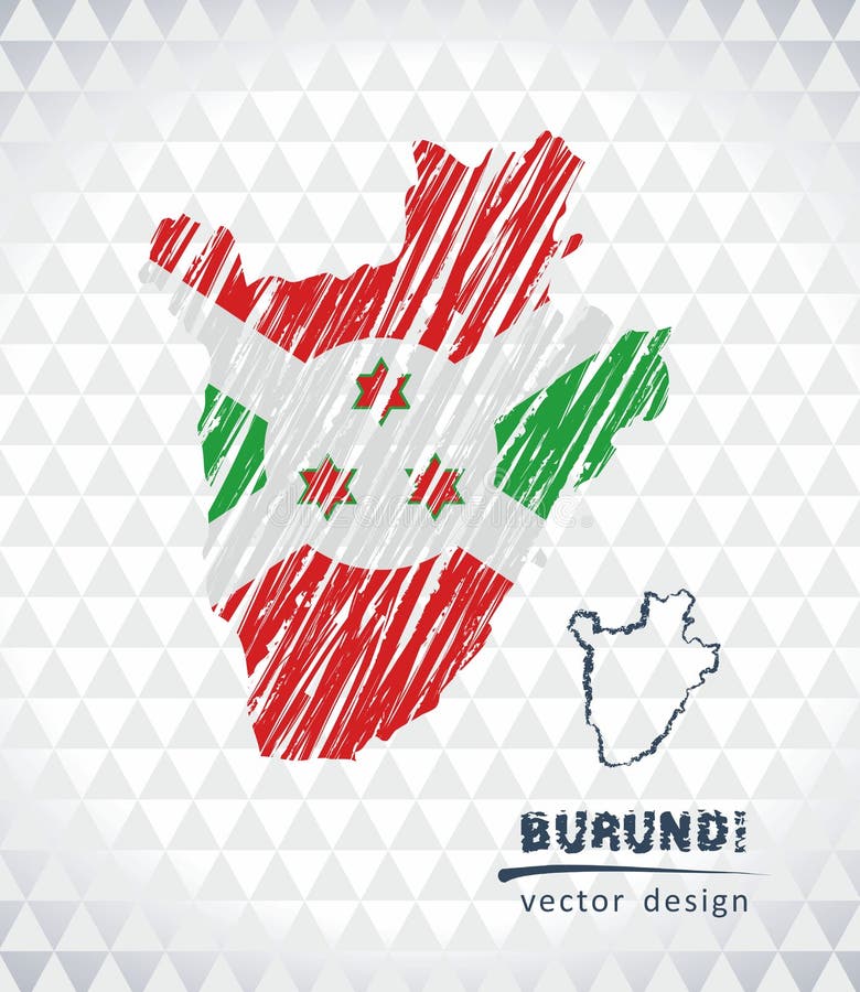 Mapa de Burundi con el mapa dibujado mano de la pluma del bosquejo dentro Ilustración del vector libre illustration Mapa de Burundi con el mapa dibujado mano de la pluma del bosquejo dentro Ilustración del vector libre illustration