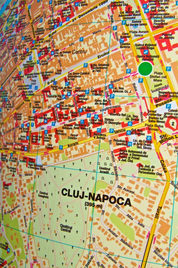 Mapa De ClujNapoca Fotografía de archivo Imagen 29534782