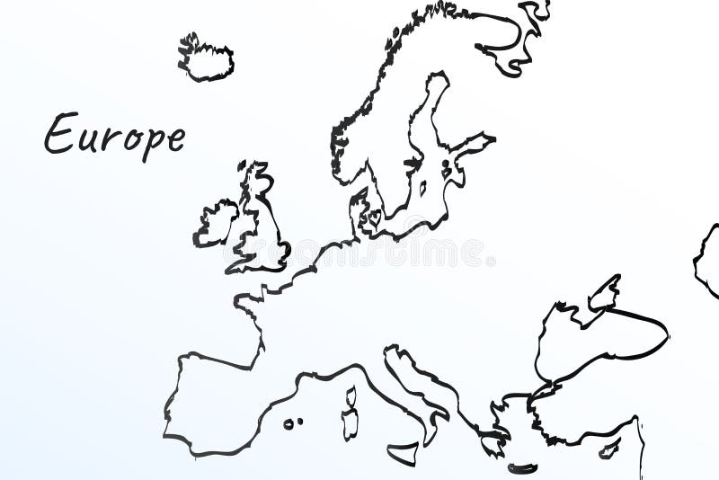 Mapa De Desenho à Mão De Portugal. Desenho De Desenho De Linha Preta.  Rabisco Sobre Fundo Branco. Nome Do Script De Escrita Manual Ilustração do  Vetor - Ilustração de projeto, liso: 214767924