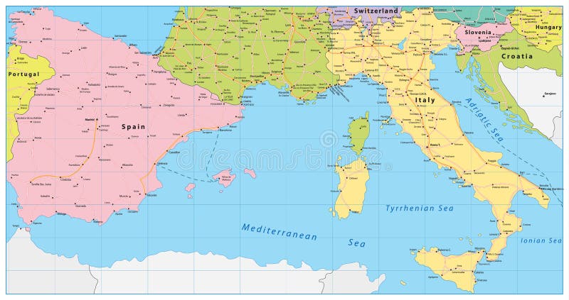 mapamundi, Busca España, Portugal, Francia, Italia, Rumania…