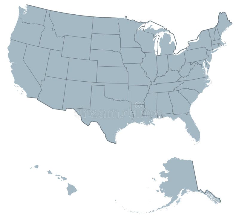 O Mapa De Estradas Altamente Detalhado Do Estados Unidos E O Mapa