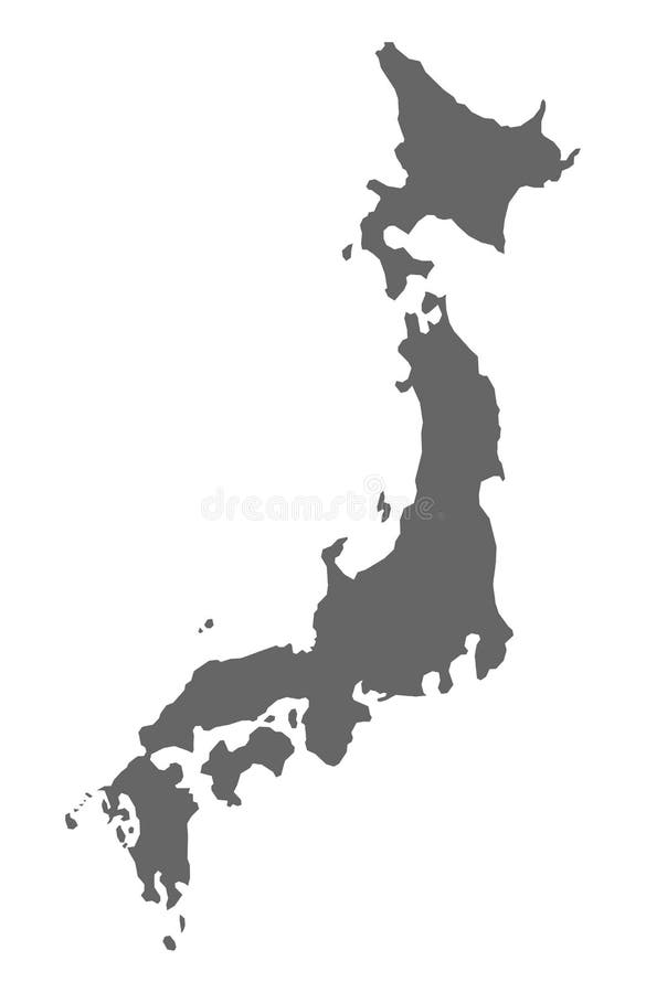 Mapa de Japão, conceito do curso da geografia de Ásia, vetor da cena da terra ilustração stock Mapa de Japão, conceito do curso da geografia de Ásia, vetor da cena da terra ilustração stock