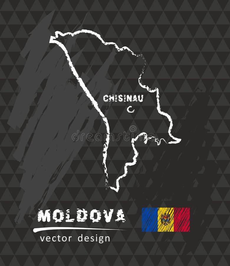 Moldávia Vector Giz Desenho Mapa Isolado Sobre Fundo Branco Stock Vector by  ©sasquatch_anet 187669294