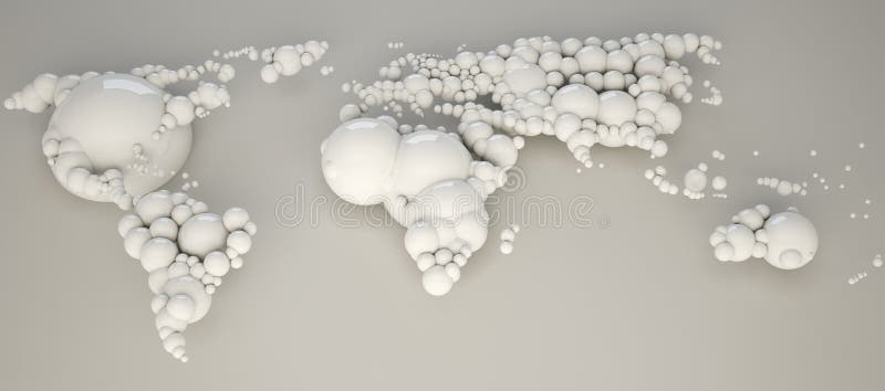 Mapa de mundo branco imagens de stock Mapa de mundo branco imagens de stock
