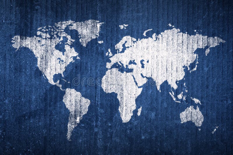 Mapa de mundo de Grunge fotografia de stock royalty free Mapa de mundo de Grunge fotografia de stock royalty free