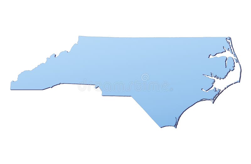 Mapa de North Carolina (EUA)