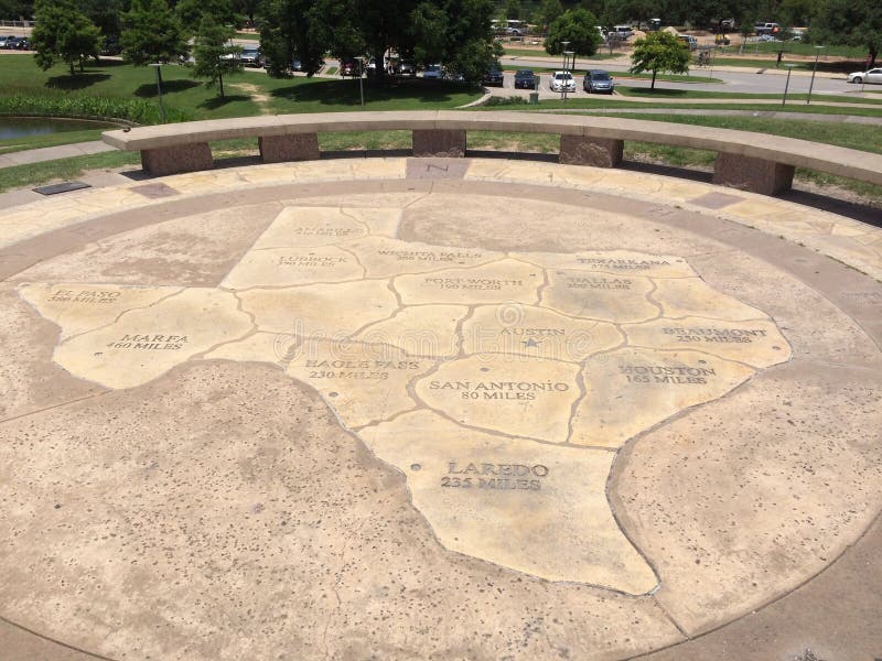 Mapa de pedra de Texas foto de stock Mapa de pedra de Texas foto de stock