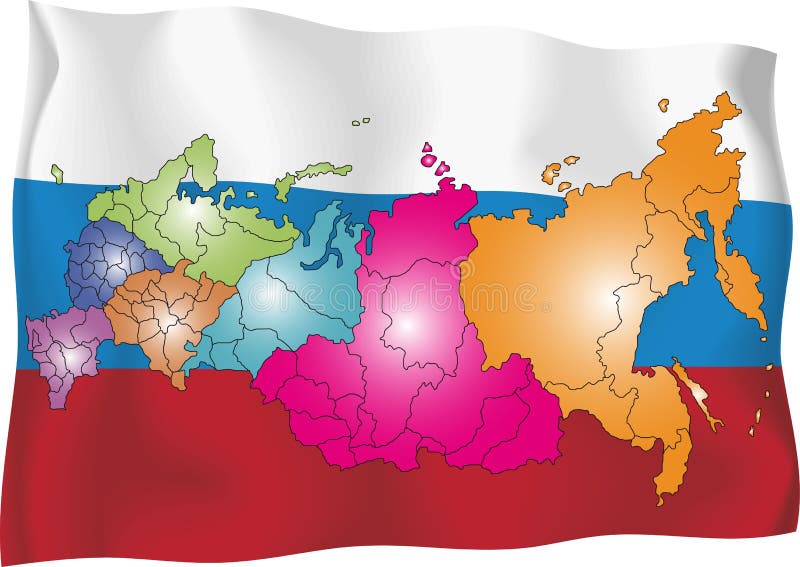 Mapa de Rússia ilustração do vetor. Ilustração de curso - 15089214