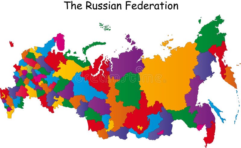 Vetores de Mapa Político Da Federação Russa Com Províncias e mais imagens  de Rússia - Rússia, Abstrato, Administrador - iStock