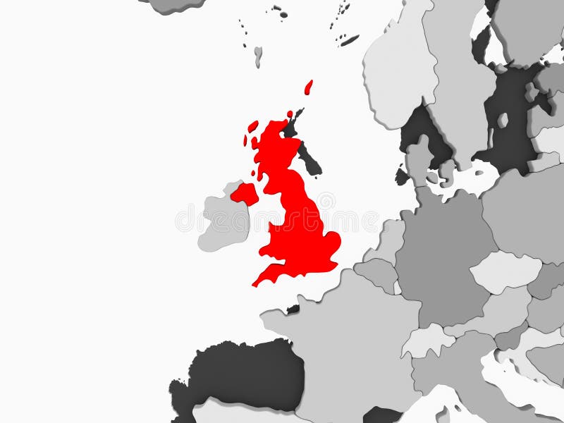 Mapa de Reino Unido ilustração royalty free Mapa de Reino Unido ilustração royalty free