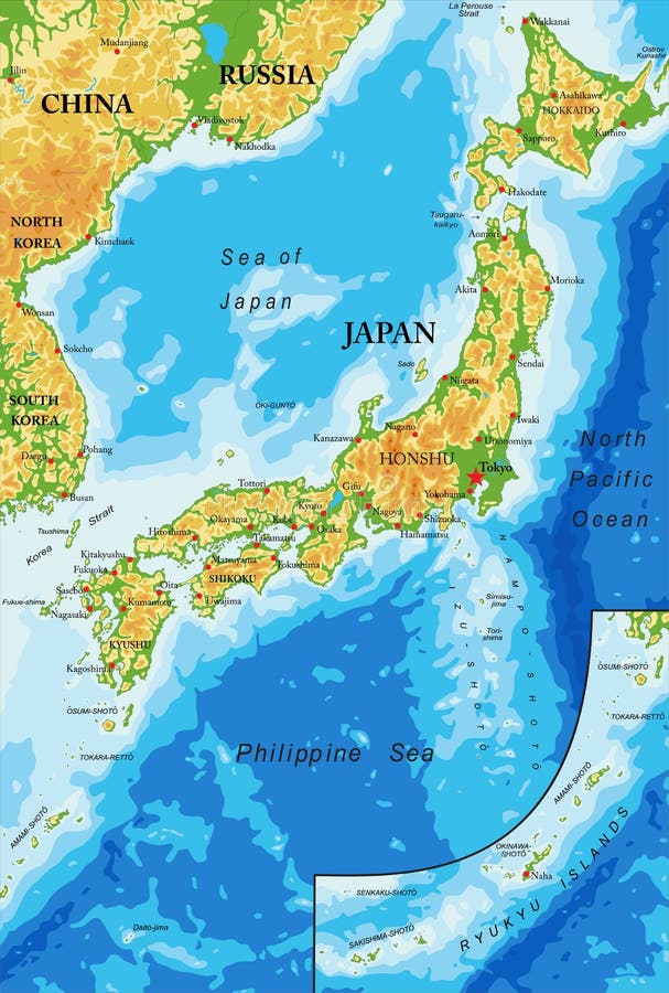 Mapa do Japão: mapa offline e mapa detalhado do Japão