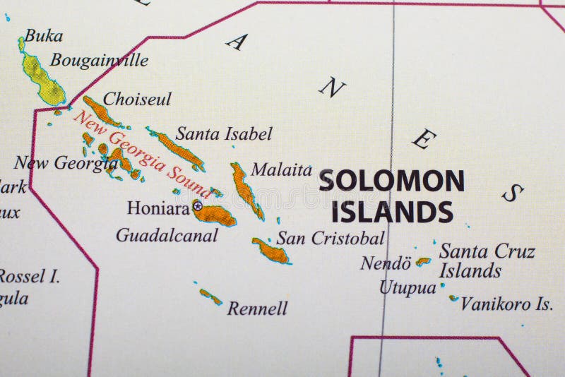 Mapa de Solomon Islands imagem de stock royalty free Mapa de Solomon Islands imagem de stock royalty free