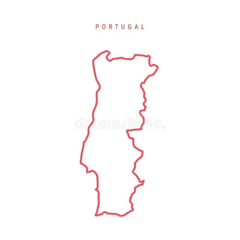 Mapa De Sinalizador De Contorno Portugal. Ilustração Vetorial Do Símbolo  Nacional. Desenho Gráfico Do Elemento Patriótico Ilustração do Vetor -  Ilustração de emblema, mapa: 228036097