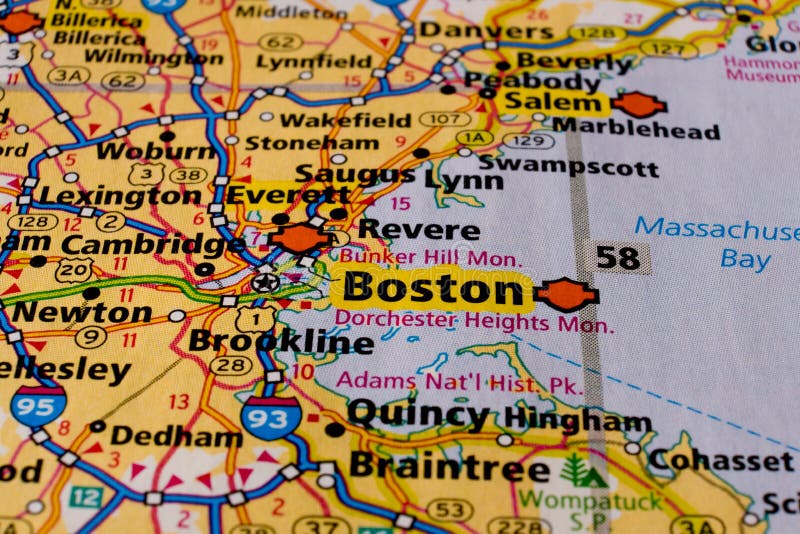 Mapa De Viagens De Boston Na Usa Imagem De Stock Imagem De Macio Mapa De Viagens Boston Na Usa Conceito Viagem 180764701