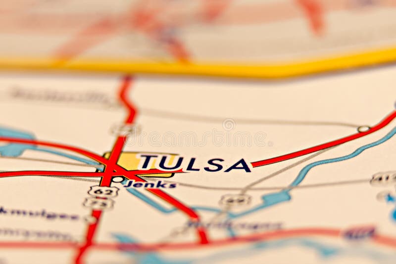 Mapa De Tulsa Oklahoma Mapa Del Área De Tulsa Oklahoma Imagen De Archivo - Imagen De Oklahoma,  Globo: 83087615