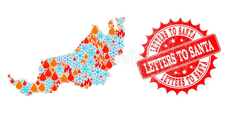 Mapa del collage del malasio Sarawak de la llama y nieve y letras a Santa Textured Stamp ilustración del vector Mapa del collage del malasio Sarawak de la llama y nieve y letras a Santa Textured Stamp ilustración del vector