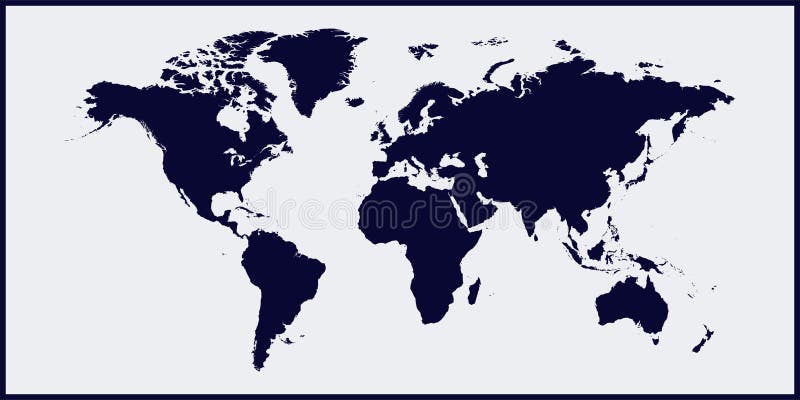 Mapa del mundo del ejemplo del vector Mapa del mundo en fondo azul negro Capas agrupadas para el ejemplo que corrige fácil stock de ilustración Mapa del mundo del ejemplo del vector Mapa del mundo en fondo azul negro Capas agrupadas para el ejemplo que corrige fácil stock de ilustración