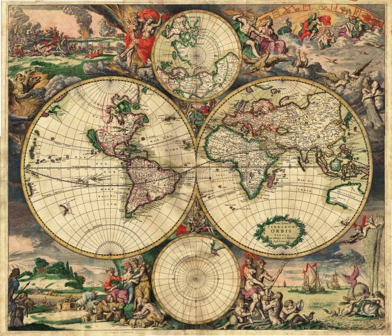 Mapa del mundo vintage antiguo oro ámbar café calidad primer superior mappa mundo mundo continentes cartel