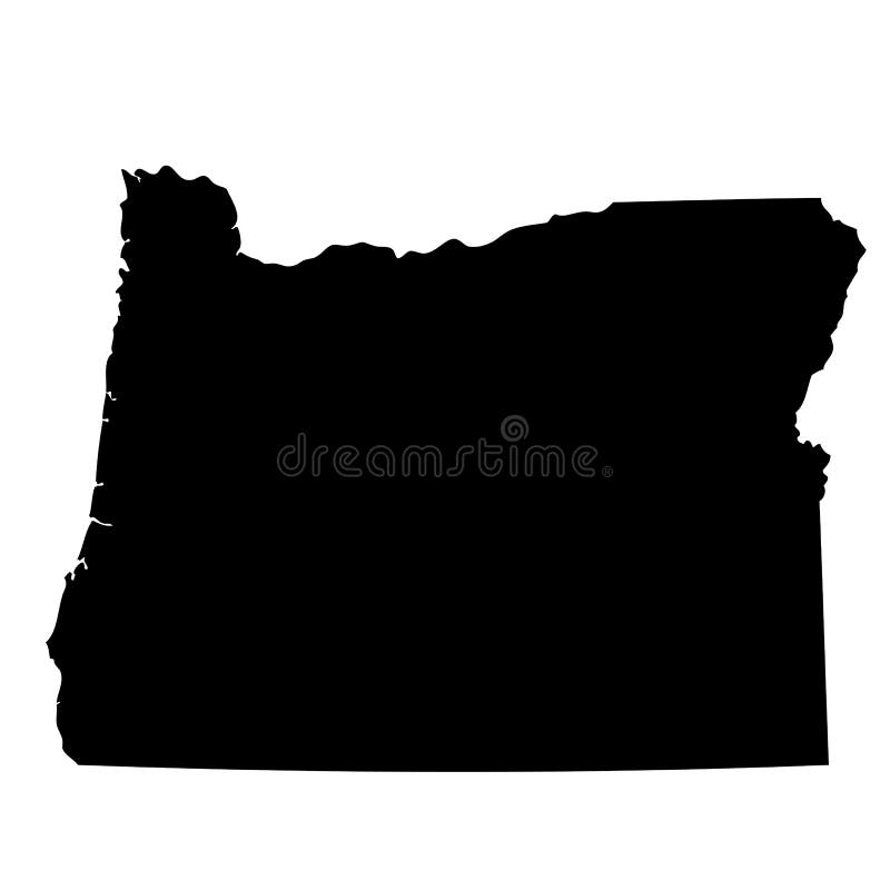 Mapa del U S estado Oregon ilustración del vector Mapa del U S estado Oregon ilustración del vector