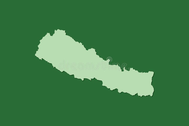 Mapa del vector de Nepal con sola área de tierra usando color verde en el ejemplo oscuro del fondo libre illustration Mapa del vector de Nepal con sola área de tierra usando color verde en el ejemplo oscuro del fondo libre illustration